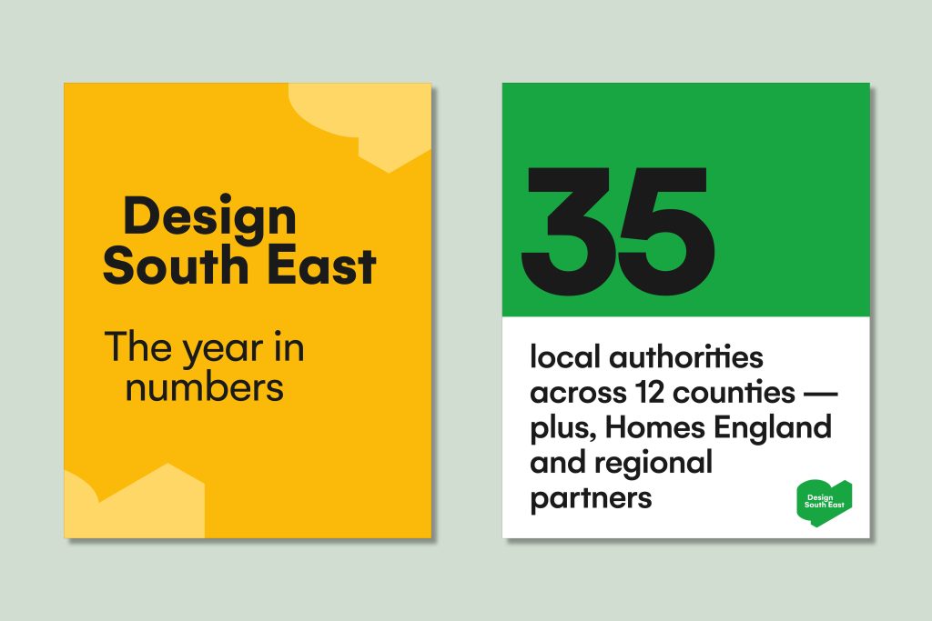 Social media templates for Design South East, capturing its impact across 2025